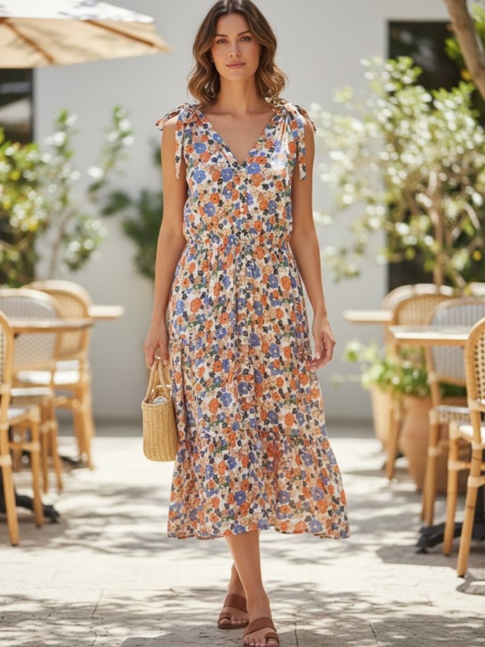 Trovata Birds of Paradis Classic Summer Dress Size L